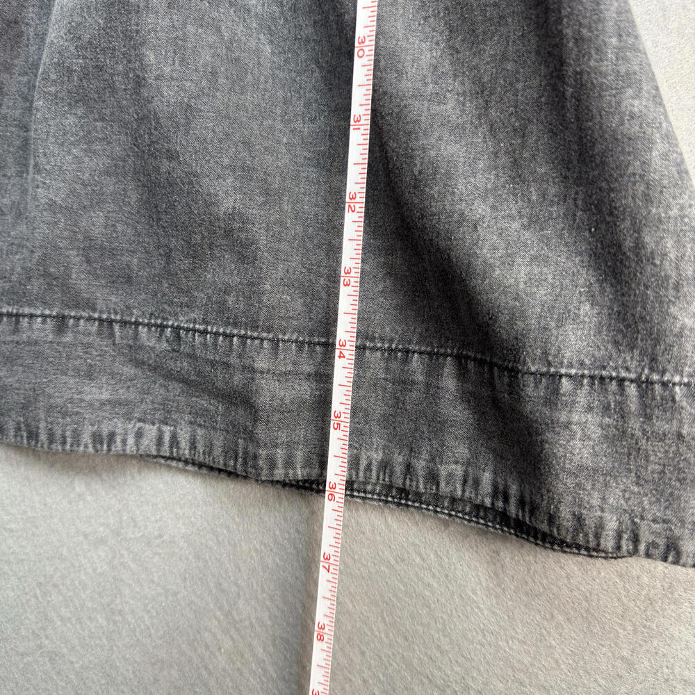 Who What Wear Women's Gray Denim Wrap Dress Size Large‎ - Picture 5 of 9